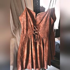 Floral bustier dress